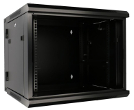 Extralink Szafka wisząca rack 9U 600x600 czarna dwusekcyjna EX.12943 - 489357 - zdjęcie 5